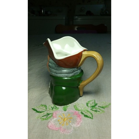 Vintage Olde Staffordshire Squire Toby Jug Creamer Made in England Hand Painted - Picture 4 of 10
